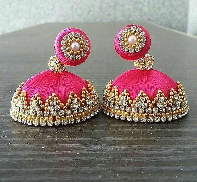 silk thread jhumkas price list