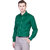 BRCommunication Men's Green Slim Fit Casual Shirt