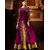 Everest Creation New  Delightful Purple Taffeta+Net Indo-Western Salwar Suits