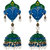 Jewels Gehna Antique Party Wear Simple Latest Multi Krishna Jhumki Set For Women  Girls