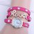 designer pink love wedding watch for girl