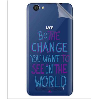 Buy Snooky Digital Print Tpu Transpanent Mobile Skin Sticker For LYF ...