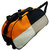 Caris Orange Black Two Wheel Duffle 20 Inch Trolley Bag For Travels