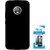 TBZ All Sides Protection Hard Back Case Cover for Motorola Moto G5 Plus with Tempered Screen Guard -Black