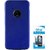 TBZ All Sides Protection Hard Back Case Cover for Motorola Moto G5 Plus with Tempered Screen Guard -Blue