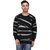 Vivid Bharti Men's Black Printed Round Neck Sweatshirt