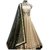 BollyLounge Women's Gown Latest Party Wear Designer Banglori silk Embroidery Semi Stitched Free Size Salwar Suit (Unstitched)