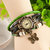 Vintage Round Dial Multicolor Leather Analog Watch For Women