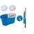 GTC Easy Magic Floor Mop 360 Bucket PVC MOP 2 Heads Microfiber Spin Spinning Rotating Head (Color May Vary)