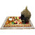 LOF Buddha Home Decorative Diwali Golden T-Light Candle With Golden Tray Set and Scented Potpuri