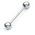 14 Gauge Surgical Steel Tongue Ring Barbell Silver Color Tongue Piercing Body Jewelry