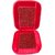 Premium Quality Wooden Bead Seat Cover with Velvet Border - Red