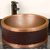 REMAC FAUX LEATHER DOUBLE-WALL COPPER VESSEL SINK