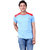 Abloom mens half sleeves sky blue t-shirt
