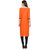 Enchanted Drapes Orange Stitched Kurti For Women