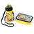 Jewel Kids Cartoon Character Lunch Box With Water Bottle Birthday Gift Set (Sponge Bob)
