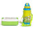 Jayco Cool wonder Water Bottle With Snappy Lunch Box For Kids (Medium, Green)