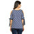 Timbre Party Wear Stylish Knot Sleeves Blue Crepe Top For Women / Girls / Ladies