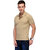 Scott Men's Premium Cotton Polo T-shirt with Tipping - Beige