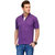 Scott Men's Premium Cotton Polo T-shirt with Tipping - Purple
