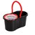 Best Home 360 Spin Floor Cleaning Easy Bucket PVC Mop with 2 Microfiber head and Get Free Glass Wiper+ 2 Gloves (Black)