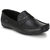 White Walkers Men's Black Leather Loafers Shoes