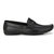 White Walkers Men's Black Leather Loafers Shoes