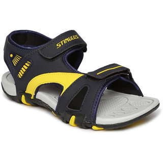 Buy Paragon Stimulus Men s Navy and Yellow Floaters Online 499