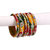 Somil Multi Color 2 Kada & 4 Bangle Set decorative With Colorful Beads & Stones With Safety Box-DM_2.2