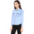 Matelco Ice Blue Denim Full Sleeves Causal Shirt for Women and Girls (denimST001)