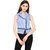 Matelco Women's and Girls' Denim Sleeveless Side Zipper Stylish Jacket (denim800)