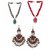 Combo of 2 oxidised  beads harram necklace + oxidised earring