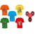 Pari  Prince Multicolour Kids Printed Round Neck Cotton T-shirt(Set Of 5) with free Fidget Spinner