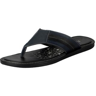FAUSTO Blue Men's Flip Flop and House Slippers