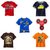 Pari  Prince Multicolour Kid's Round Neck Printed Cotton T-shirt (Set of 5) with free Fidget Spinner