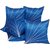 FKPL (12 inch x 12 inch) Abstract Cushions Cover Blue Color (Pack of 5 Piece)