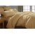 Shivaay Home Creations 300 TC Premium Cotton Satin Double king Size Bedsheet With 2 Pillow Covers- 90 x 108, Light Brown
