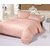 Shivaay Home Creations 300 TC Premium Cotton Satin Double king Size Bedsheet With 2 Pillow Covers - 90 x 108, Peach
