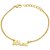 Dare by Voylla Gold-Toned Rakhi Bracelet Engraved With The Word 'Bhai'