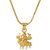 Dare by Voylla Gold Plated Goddess Durga Pendant With Chain For Men