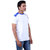 Abloom mens white half sleeves t-shirt