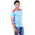 Abloom mens half sleeves sky blue t-shirt