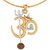 Dare by Voylla OM Design Rudraksha Studded Pendant With Chain For Men