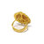 Golden Tilak Shape Ring