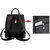 Styler king Women Girls Ladies Backpack Fashion Shoulder Bag Rucksack PU Leather Travel bag (black)
