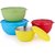 Sayee Microwave safe Stainless Steel Plastic Coated Serving Bowls Stainless Steel Bowl Set  (Multicolor, Pack of 4)