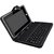 Rhonnium Universal Faux Leather Case Cover+USB Keyboard For 7 inch Android Tablet PC