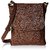 Leather Brown Sling Side Bag Cross Body Purse for Women  Girls(SL-014)