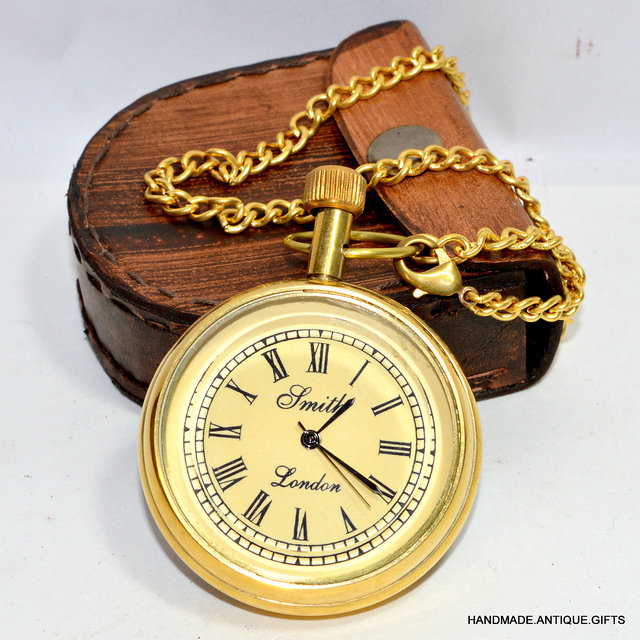 brass pocket watch