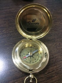 Antique Nautical Brass Pocket Compass